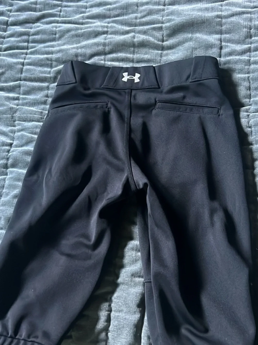 Under Armour Black Girls' Performance Leggings with Logo